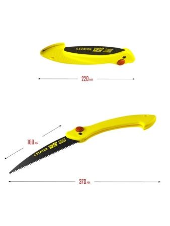 STAYER Cobra Camp, 160 мм, ножовка для быстрого реза сырой древесины (15085) по цене 432 руб. купить в Воронеже.