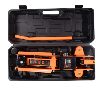 Домкрат гидравлический подкатной ДМК-2,5ФК (2,5 т, 140-390 мм, с фиксатором, в кейсе) Вихрь по цене 6 590 руб. купить в Воронеже.