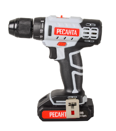 Дрель-шуруповерт аккумуляторная Ресанта ДА-20-2ЛК (2,0 А/ч) по цене 6 190 руб. купить в Воронеже.