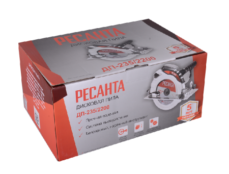Дисковая (циркулярная) пила Ресанта ДП-235/2200 по цене 12 590 руб. купить в Воронеже.