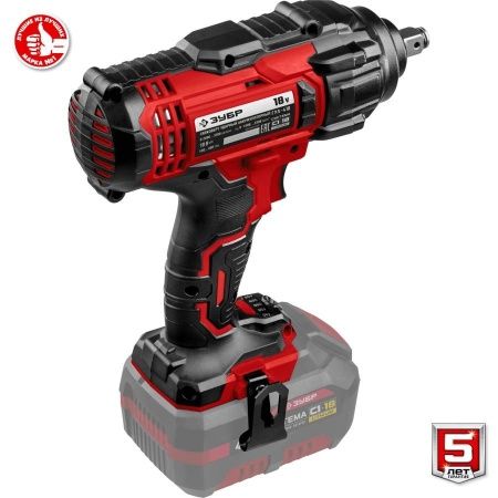 ЗУБР 18В, без АКБ, в коробке, гайковерт ударный. ГУЛ-410 по цене 8 320 руб. купить в Воронеже.