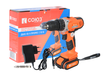 Аккумуляторный шуруповерт СОЮЗ ДШС-12-1-ПРОМО по цене  купить в Воронеже.