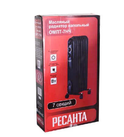 Масляный радиатор РЕСАНТА ОМПТ-7НЧ по цене 3 790 руб. купить в Воронеже.