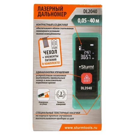Дальномер лазерный Sturm! DL2040 по цене 3 090 руб. купить в Воронеже.