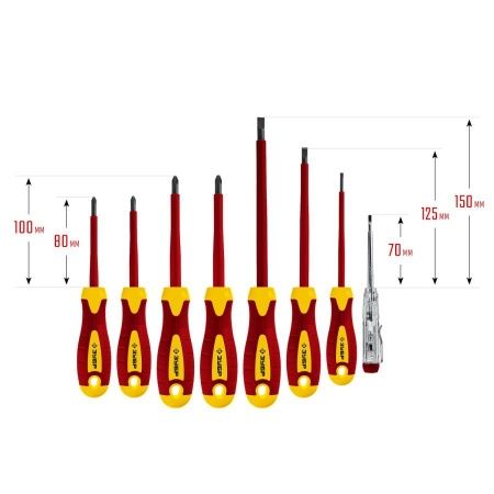 Набор: Отвертки SL 3, 5, 6 / PH 1, 2 / PZ 1, 2, тестер 100-250 В, ЗУБР ″Профессионал″ 25268, в кейсе, 8 предметов по цене 2 180 руб. купить в Воронеже.
