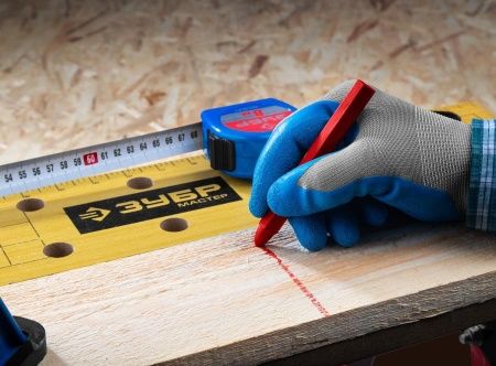 Разметочные восковые мелки ЗУБР, желтые, 6 шт, серия Профессионал по цене 320 руб. купить в Воронеже.