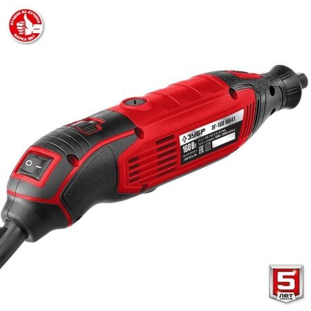 Гравер электрический, ЗУБР ЗГ-160 КН41, 220В, 160 Вт, 3.2 мм, 15000-35000 об/мин, набор насадок, цанг и державок, гибкий вал, штатив, 41 предмет, кейс по цене 4 600 руб. купить в Воронеже.