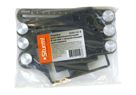 Линейка многофункциональная 6 частей, направляющая для коронки Sturm! по цене 1 340 руб. купить в Воронеже.