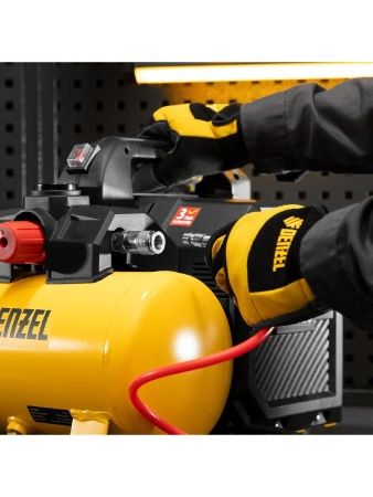 Компрессор  DLS750/6 безмасляный малошумный 750 Вт, 140 л/мин,ресивер 6 л Denzel по цене 18 270 руб. купить в Воронеже.