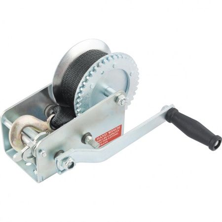 Лебедка шестеренчатая, тяга 0.8 т, ленточная Matrix по цене 4 146 руб. купить в Воронеже.