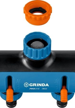 GRINDA PROLine TS-2, 3/4″-1″, распределитель двухканальный, поливочный, с внутренней резьбой по цене 730 руб. купить в Воронеже. GRINDA PROLine TS-2, 3/4″-1″, распределитель двухканальный, поливочный, с внутренней резьбой по цене 730 руб. купить в Воронеже.