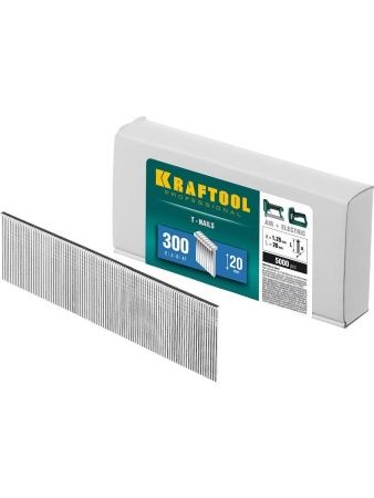 KRAFTOOL тип 18GA (47/300/F) 20 мм, 5000 шт, гвозди для нейлера (31785-20)