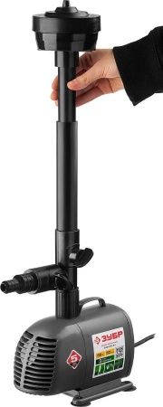 Насос фонтанный, ЗУБР ЗНФЧ-50-3.4, для чистой воды, напор 3,4 м, насадки: колокольчик, гейзер, каскад, 85 Вт, 50 л/мин по цене 5 300 руб. купить в Воронеже.