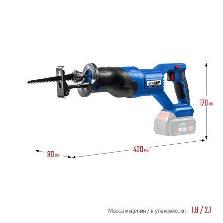 ЗУБР 20В бесщеточная пила сабельная, без АКБ, в коробке, Профессионал. SPB-180 по цене 7 520 руб. купить в Воронеже.