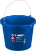 ЗУБР 12л, ведро строительное усиленное пластмассовое, с носиком