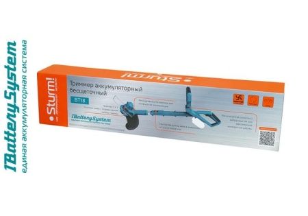 Аккумуляторные триммеры Sturm! BT18 1BatterySystem по цене 3 990 руб. купить в Воронеже.