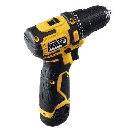 STEHER 12 В, 40 Н·м, 2 АКБ (2 А·ч), бесщеточная дрель-шуруповерт, кейс (CDB-120-2) по цене 3 720 руб. купить в Воронеже.