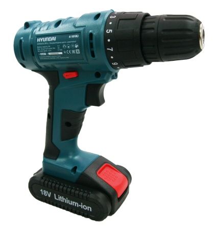 Аккумулятроный шуруповерт HYUNDAI A 1810Li по цене 4 587.20 руб. купить в Воронеже.