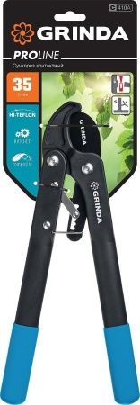 C-410A контактный сучкорез с композитными рукоятками, с храповым механизмом, GRINDA по цене 2 010 руб. купить в Воронеже.