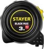 STAYER BlackMax 3м / 16мм рулетка в ударостойком полностью обрезиненном корпусе и двумя фиксаторами по цене 190 руб. купить в Воронеже.