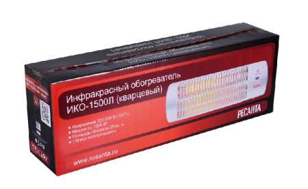 Инфракрасный обогреватель (кварцевый) Ресанта ИКО-1500Л по цене 1 840 руб. купить в Воронеже.