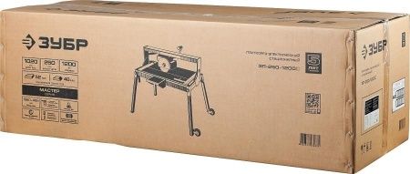 Электроплиткорез ЗУБР ″Мастер″, длина реза 1020 мм, диск 250 мм, глубина реза 90°-52мм/45°-46мм, стол 1060x468 мм, 1200Вт по цене 43 290 руб. купить в Воронеже.