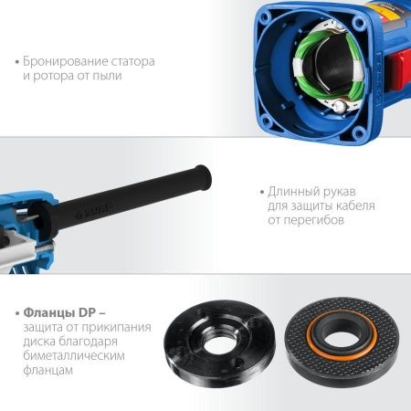 УШМ ЗУБР Профессионал, УШМ-П125-1100, 125 мм, 1100 Вт по цене 6 600 руб. купить в Воронеже.