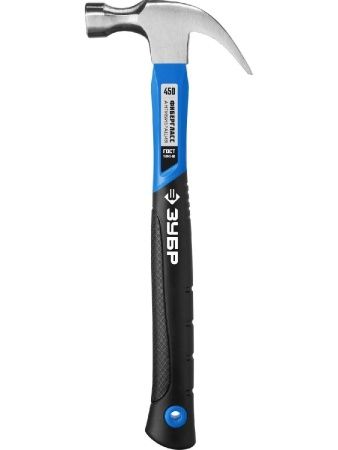 ЗУБР 450 г, столярный молоток-гвоздодёр, Профессионал (20235-450) по цене 880 руб. купить в Воронеже.