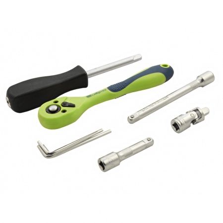 Набор инструментов 56 предметов, CrV, 1/4" Сибртех по цене 2 483 руб. купить в Воронеже.