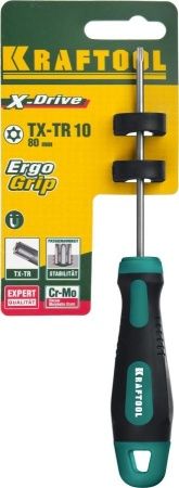 KRAFTOOL Х-Drive TX HOLE10x80 отвертка по цене 310 руб. купить в Воронеже.