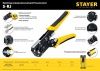 STAYER S-RJ, (RJ45, RJ11, RJ12), универсальный кримпер, Professional (22652) по цене 1 080 руб. купить в Воронеже.