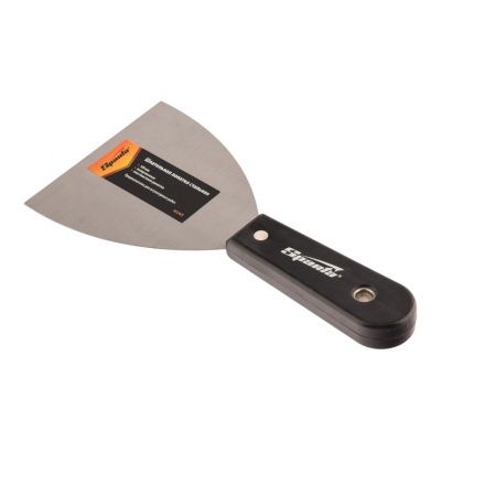 Шпательная лопатка стальная, 100 мм, полированная, пластмассовая ручка Sparta по цене 122 руб. купить в Воронеже.