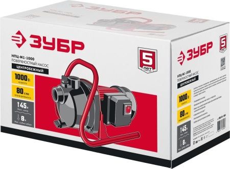 Поверхностный насос ЗУБР, 1000 Вт по цене 7 650 руб. купить в Воронеже.