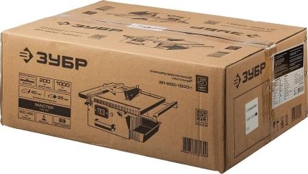 Электроплиткорез ЗУБР ″Мастер″, диск 200 мм, глубина реза 90°-40мм/45°-25мм, стол 500х400мм, 2950об/мин, 1000Вт по цене 13 390 руб. купить в Воронеже.