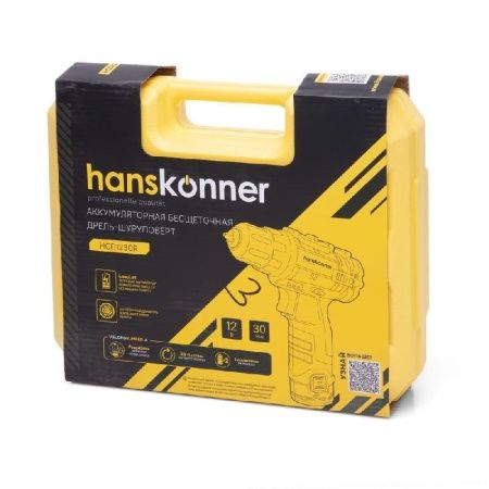 Аккумуляторный шуруповерт Hanskonner HCD1230R по цене 8 990 руб. купить в Воронеже.