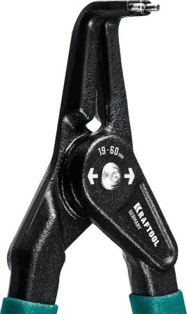 KRAFTOOL съемник стопорных колец 180 мм, изогнутые губки, внешний по цене 1 730 руб. купить в Воронеже.