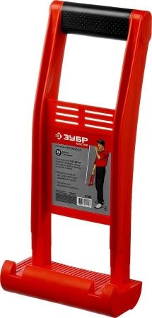 Ручка-переноска ЗУБР ″Мастер″ для гипсокартона и стекла, для 1 человека, пластиковый корпус, с прорезиненой рукояткой, для панелей до 35мм по цене 740 руб. купить в Воронеже.