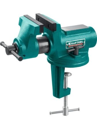 KRAFTOOL EXPERT 100 мм, в кейсе, универсальные мобильные тиски (32710-100)