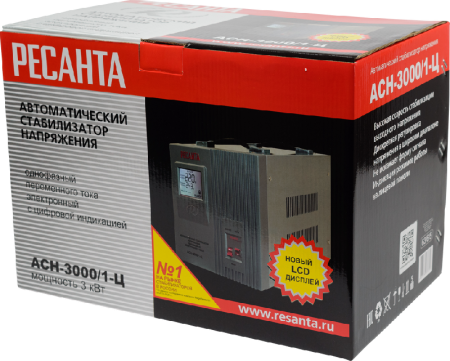 Стабилизатор напряжения РЕСАНТА АСН-3000/1-Ц по цене 8 490 руб. купить в Воронеже.