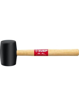 ЗУБР 450 г, чёрная, резиновая киянка (2050-65) по цене 409 руб. купить в Воронеже.