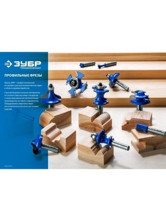 ЗУБР 11.9 x 13 мм, фреза пазовая фасонная №3, Профессионал (28742-11.9-30) по цене 300 руб. купить в Воронеже.