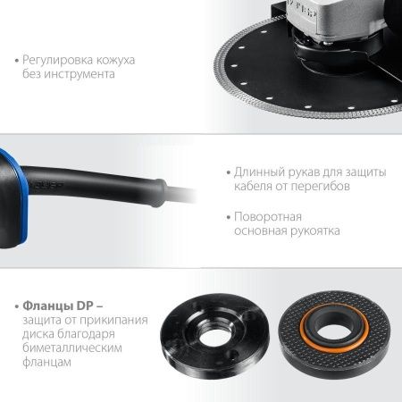 УШМ ЗУБР Профессионал, УШМ-П230-2200 п, 230 мм, 2200 Вт по цене 12 250 руб. купить в Воронеже.