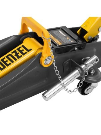 Домкрат гидравлический подкатной с фиксатором, 2 т, 130-330 мм, в кейсе Denzel по цене 5 520 руб. купить в Воронеже.