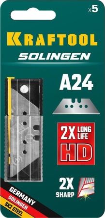 KRAFTOOL SOLINGEN А24 лезвия трапециевидные, 5 шт по цене 320 руб. купить в Воронеже. KRAFTOOL SOLINGEN А24 лезвия трапециевидные, 5 шт по цене 320 руб. купить в Воронеже.