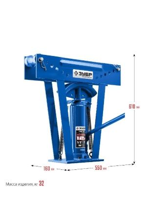 ЗУБР ТВГ-12, 12 т, ручной вертикальный гидравлический трубогиб, Профессионал (43078-12) по цене 17 270 руб. купить в Воронеже.