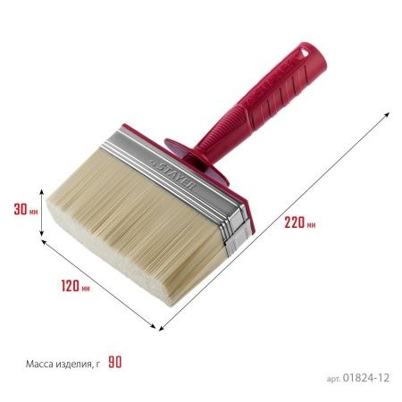 Макловица STAYER ″MASTER″ UNIVERSAL, светлая щетина, пластмассовый корпус, 3х12см по цене 201 руб. купить в Воронеже.