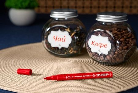 Маркер-краска ЗУБР, 1 мм круглый, красный, МК-200, серия Профессионал по цене 130 руб. купить в Воронеже.