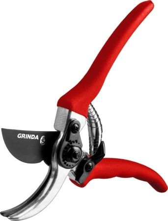 G-11 Секатор с алюминиевыми рукоятками, плоскостной, 210 мм, GRINDA по цене 640 руб. купить в Воронеже.
