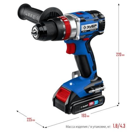 ЗУБР 20В бесщеточная ударная дрель-шуруповерт, 2 АКБ (2Ач), в кейсе, Профессионал. DBS-201-22 по цене 13 390 руб. купить в Воронеже. ЗУБР 20В бесщеточная ударная дрель-шуруповерт, 2 АКБ (2Ач), в кейсе, Профессионал. DBS-201-22 по цене 13 390 руб. купить в Воронеже.