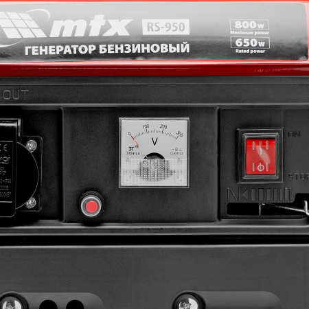 Генератор бензиновый RS-950, 0,8 кВт, 230 В, 2-х такт., 4 л, ручной стартер MTX по цене 11 652 руб. купить в Воронеже.